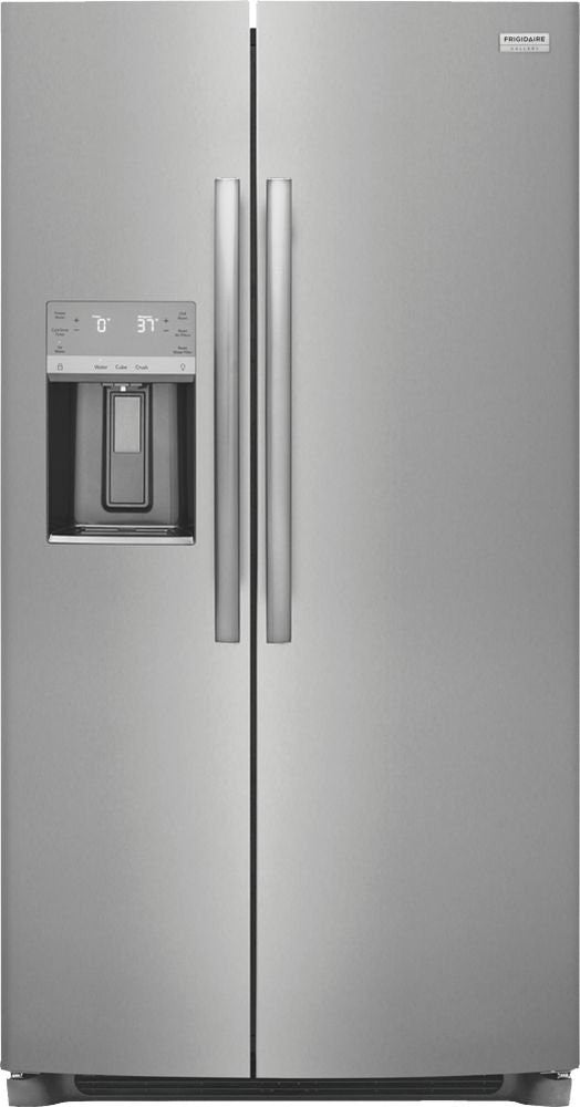 Frigidaire Gallery 22.3-cu ft Counter-depth Side-by-Side Refrigerator with Ice Maker (Fingerprint Resistant Stainless Steel) ENERGY STAR