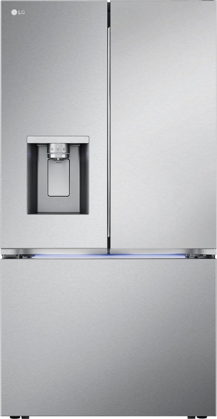 LG 26 cu. ft. Smart Counter-Depth MAX French Door Refrigerator with 4 types of ice in PrintProof Stainless Steel